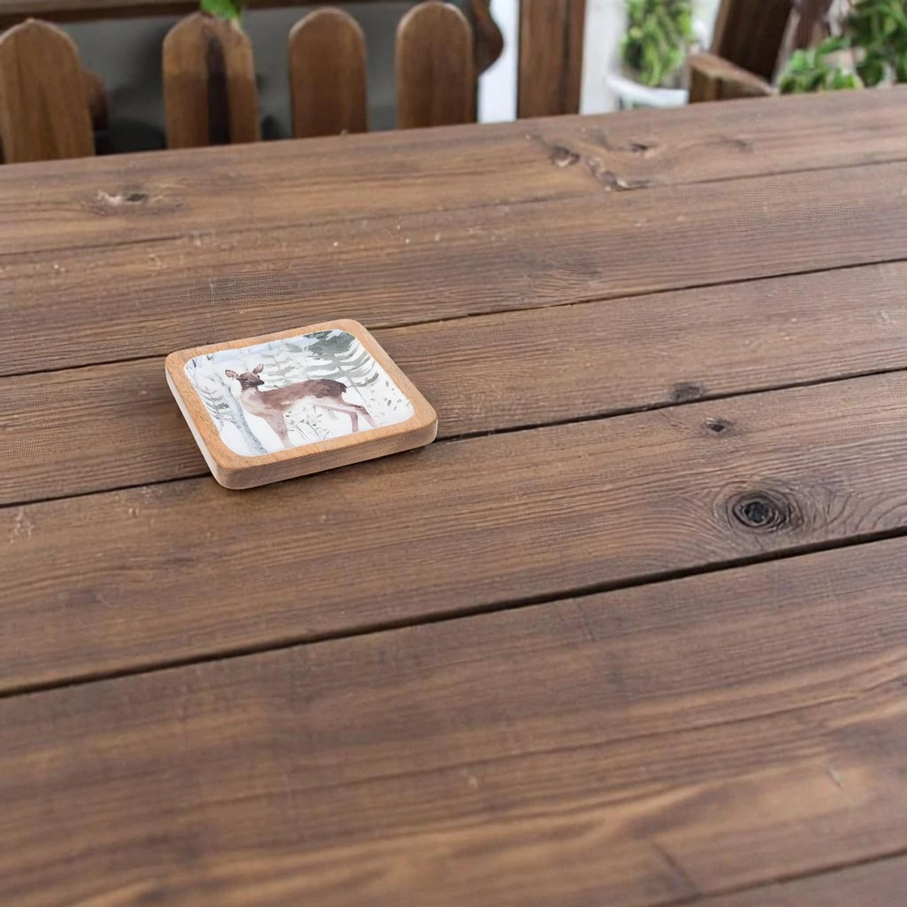 Woodland Doe Wood Trinket Tray 2 Woodland Doe Wood Trinket Tray - Image 2