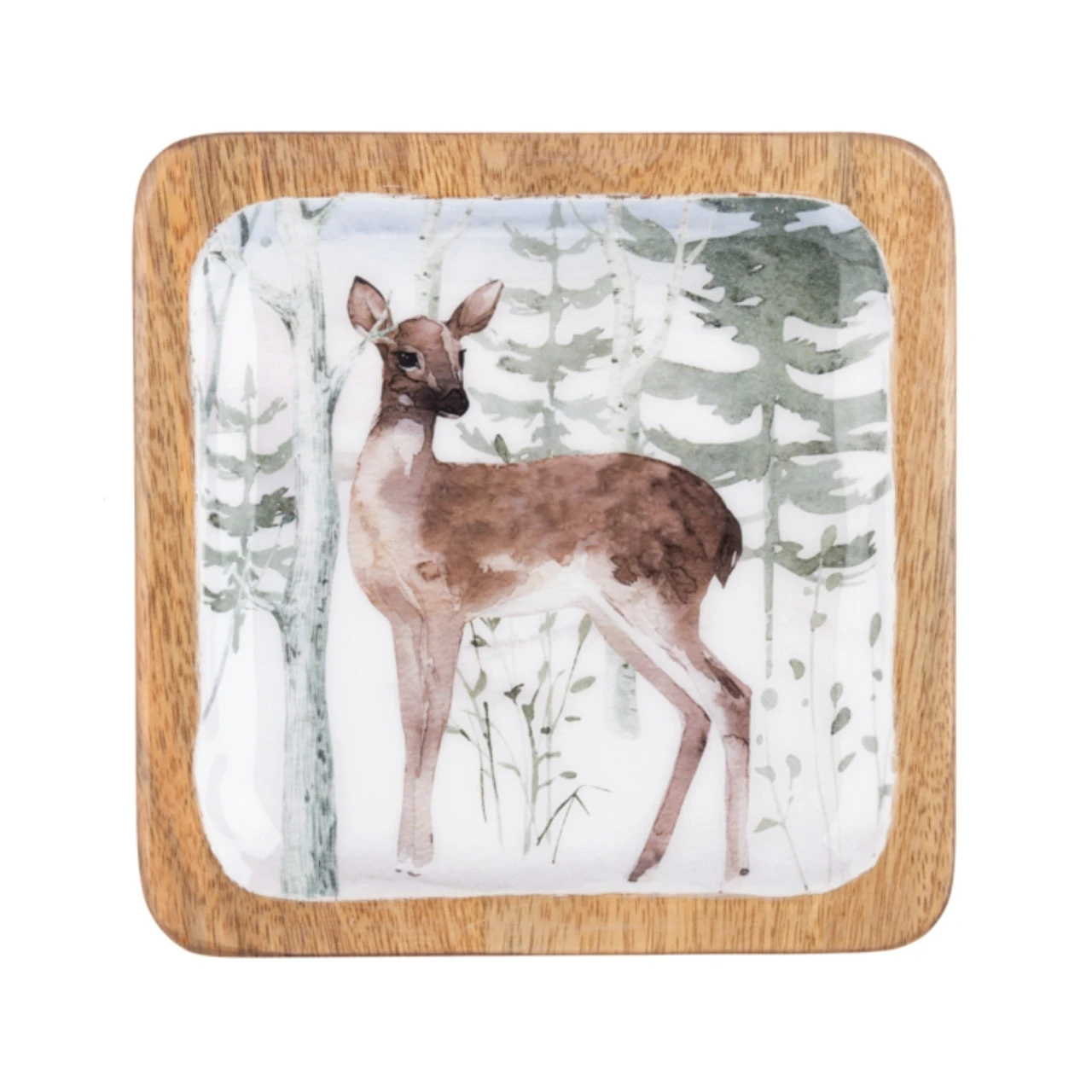 Woodland Doe Wood Trinket Tray 1 Woodland Doe Wood Trinket Tray