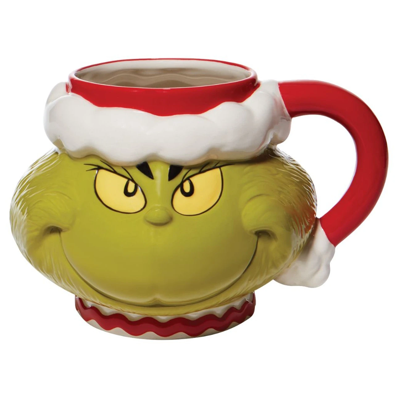 Santa Grinch Sculpted Mug 1 Santa Grinch Sculpted Mug