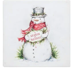 Festive Snowman Coaster Set Of 4