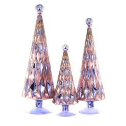 Cody Foster Mid Century Diamond Trees Periwinkle - Set Of 3