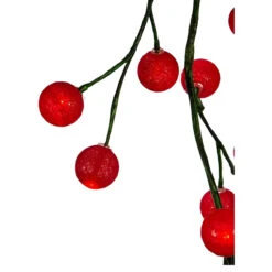Kurt Adler 6Ft Red Cotton Ball LED Garland -Christmas Loft Shop 6 Red Cotton Ball LED Garland 3 40897.1714415563