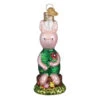 Piglet Glass Ornament