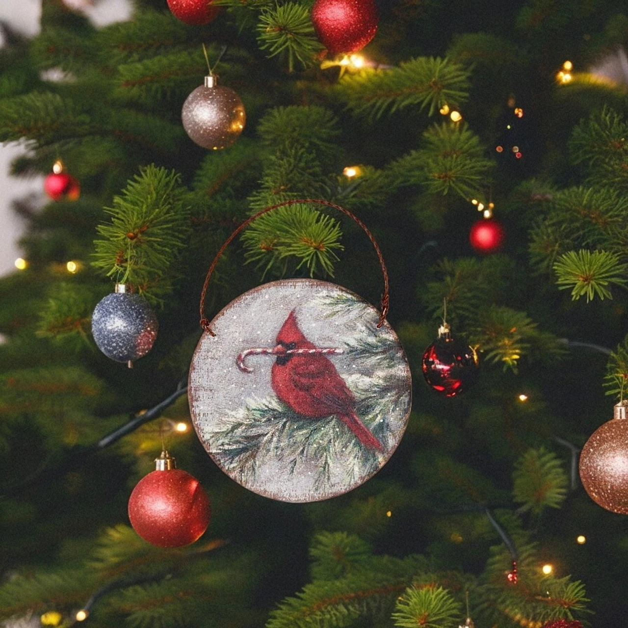 Winter Cardinal Ornament 2 Winter Cardinal Ornament - Image 2