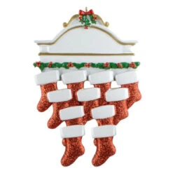 Mantle Family Of 11 Personalized Ornament