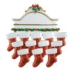 Mantle Family Of 12 Personalized Ornament