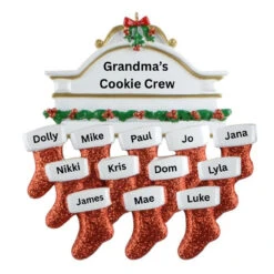 Mantle Family Of 12 Personalized Ornament -Christmas Loft Shop 750312 12529.1744832996