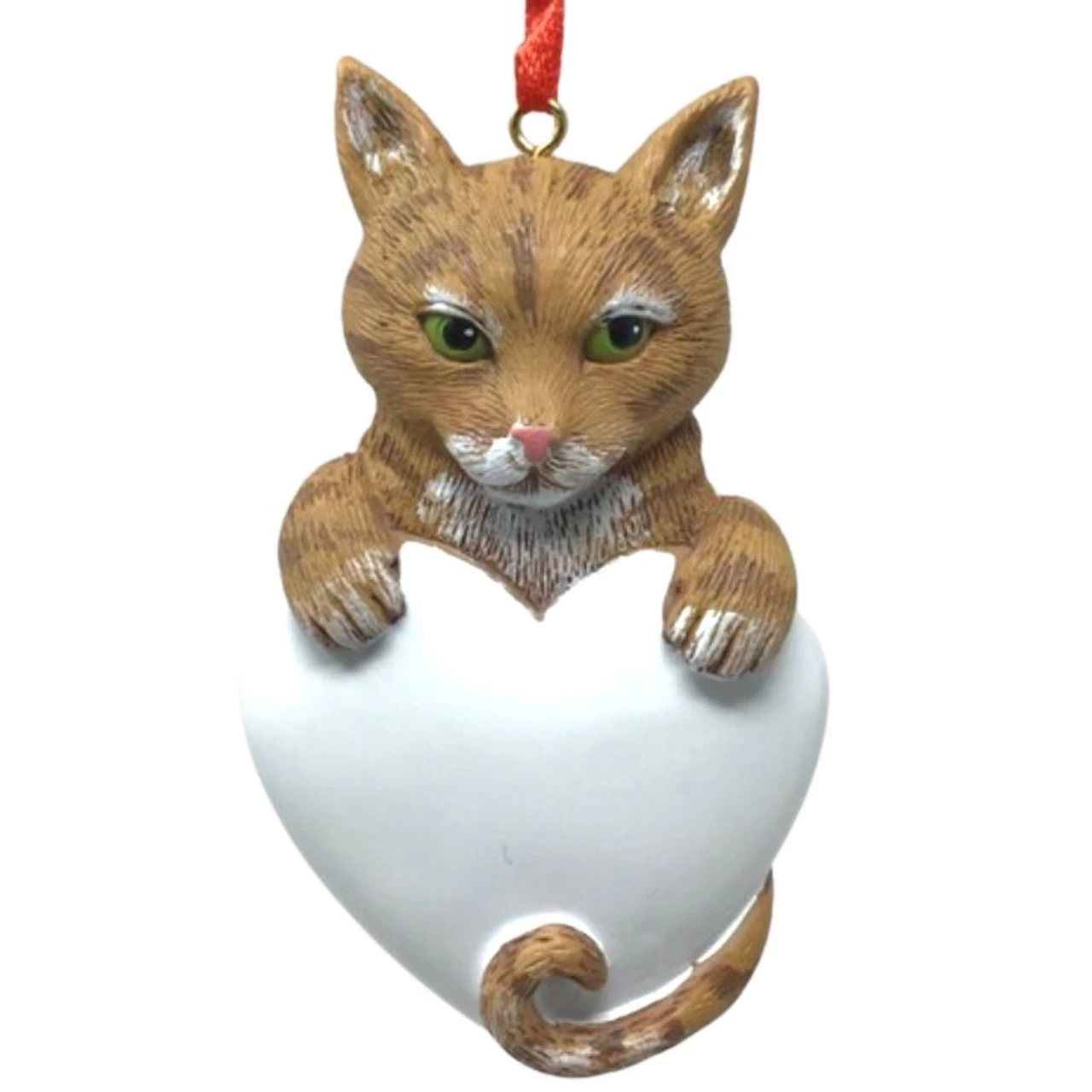 Orange Tabby Cat Ornament For Personalization 1 Orange Tabby Cat Ornament For Personalization