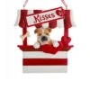 Kurt Adler Bulldog Kissing Booth Personalized Ornament