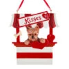 Kurt Adler Yorkshire Terrier Kissing Booth Personalized Ornament