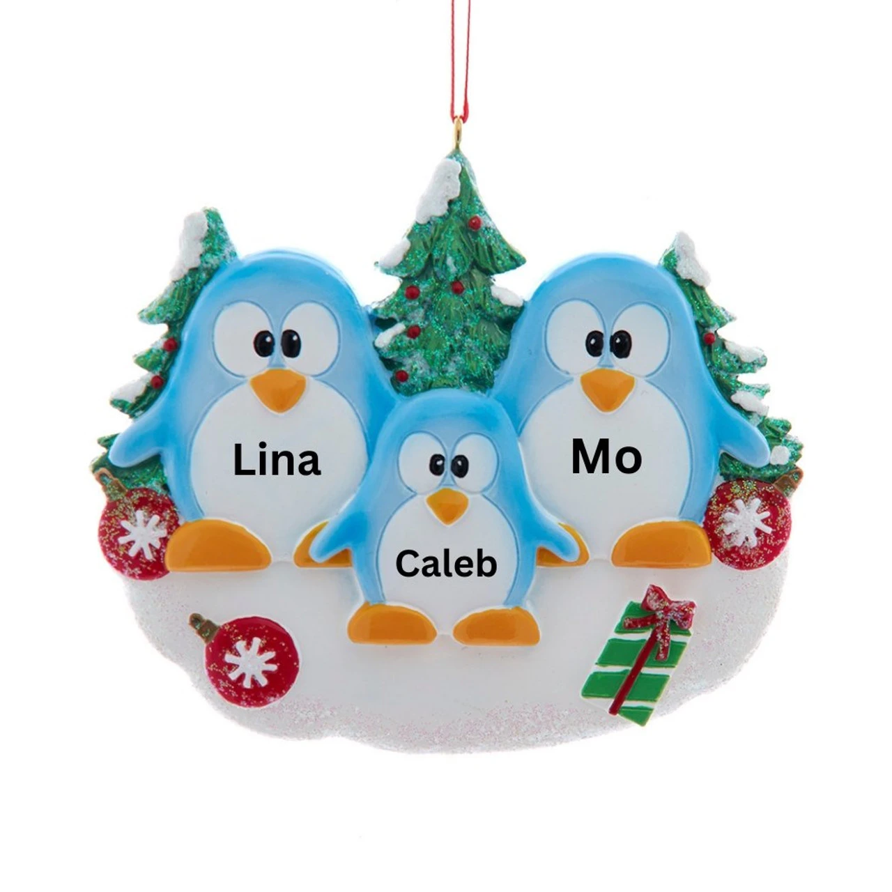 Kurt Adler Personalized Penguin Family Of 3 Ornament 3 Kurt Adler Personalized Penguin Family Of 3 Ornament - Image 3