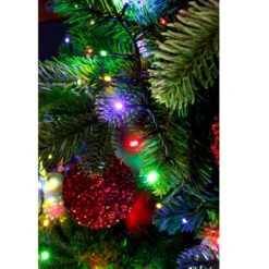 Lumineo 1000 LED Multi-Colored Compact Lights Green Wire -Christmas Loft Shop 781657 upclose image 39112.1701909337