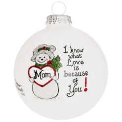 Heart Gifts By Teresa - Mom Snow Man Ornament
