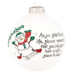Heart Gifts By Teresa - Grandson Sled Ornament