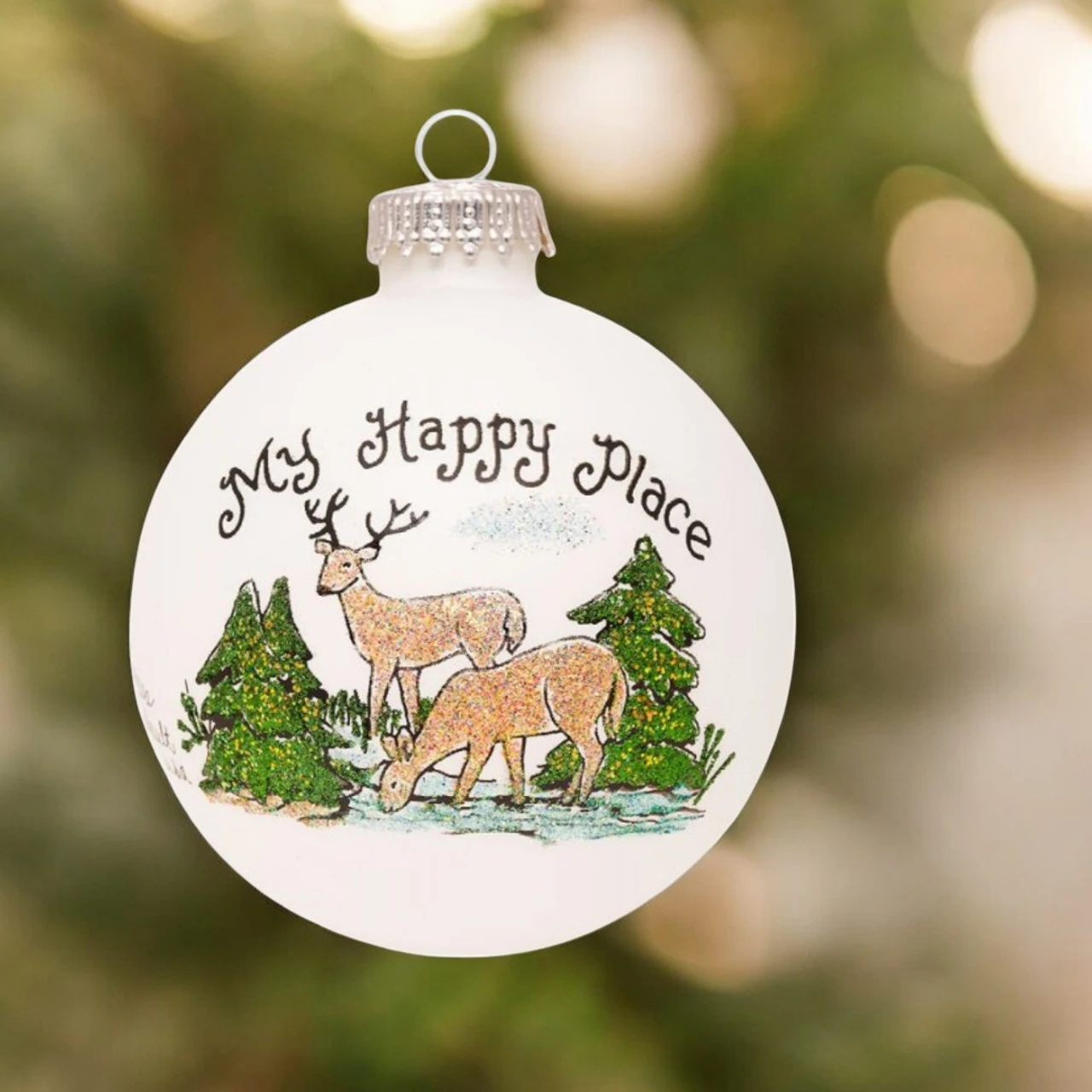 Heart Gifts By Teresa - My Happy Place Deer Ornament 2 Heart Gifts By Teresa - My Happy Place Deer Ornament - Image 2