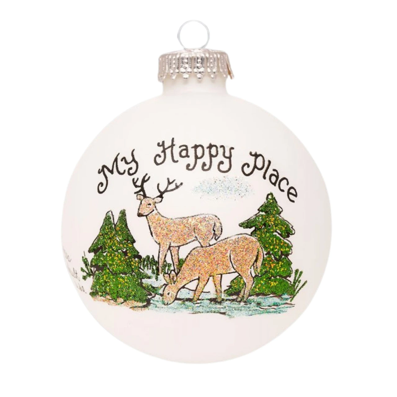 Heart Gifts By Teresa - My Happy Place Deer Ornament 1 Heart Gifts By Teresa - My Happy Place Deer Ornament