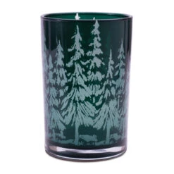 Forest Design Glass Candle Holder Set Of 2 -Christmas Loft Shop 807725 1 85202.1753463227