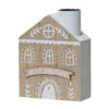 Merry Christmas House Tea Light Candle Holder