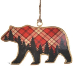 Red Puffy Bear Ornament