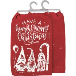 Primitives By Kathy Have A Homey Gnomey Christmas Dish Towel