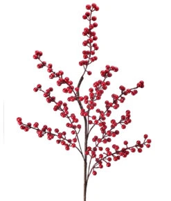 26" Red Pyrocantha Berry Spray