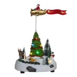 Kurt Adler 9.6" LED Santa's Sleigh Tabletop Display