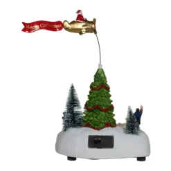 Kurt Adler 9.6" LED Santa's Sleigh Tabletop Display 10 Kurt Adler 9.6" LED Santa's Sleigh Tabletop Display -Christmas Loft Shop 9.6 LED Santas Sleigh Tabletop Display back 81888.1714398126