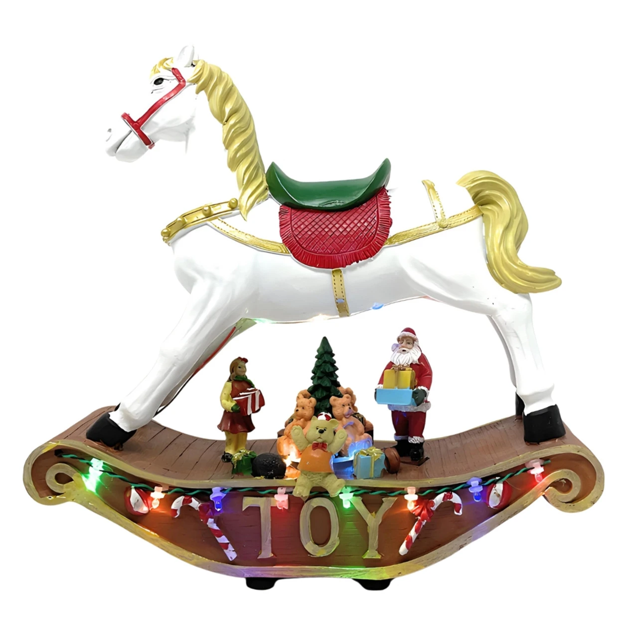 Lumineo Animated Rocking Horse And Toys Figurine 2 Lumineo Animated Rocking Horse And Toys Figurine - Image 2