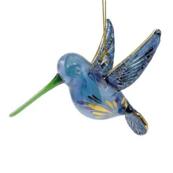 Blue Hummingbird Ornament -Christmas Loft Shop Blue Hummingbird 040023A 3 32922.1720115570