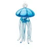 Blue Jellyfish Glass Hanging Ornament