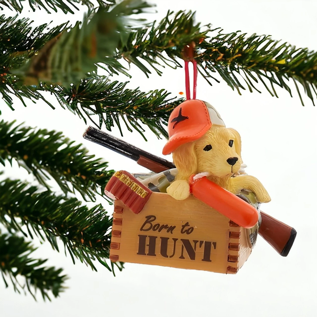 Kurt Adler Born To Hunt Puppy Ornament 2 Kurt Adler Born To Hunt Puppy Ornament - Image 2