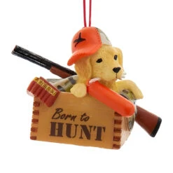 Kurt Adler Born To Hunt Puppy Ornament
