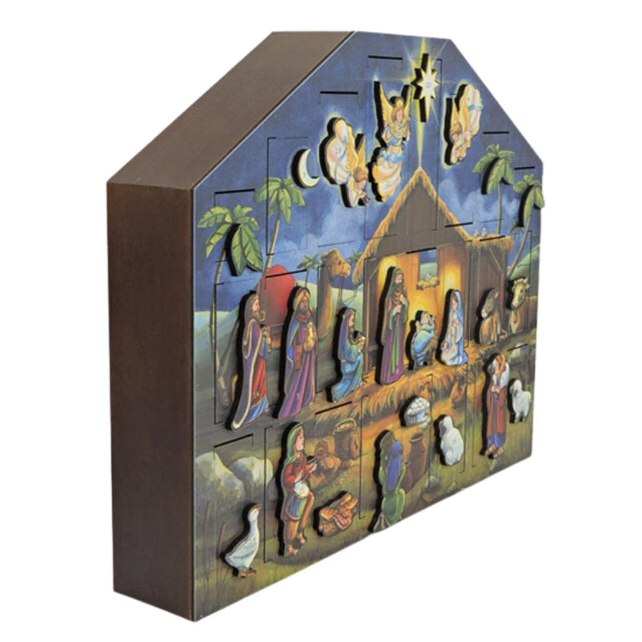 Byers' Choice Wooden Nativity Advent Calendar 3 Byers' Choice Wooden Nativity Advent Calendar - Image 3