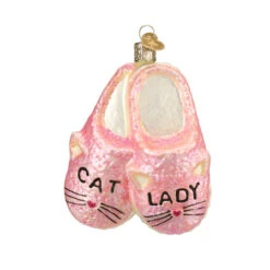 Cat Lady Slippers Ornament