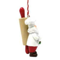Chef Santa With Rolling Pin Ornament -Christmas Loft Shop Chef Santa With Rolling Pin Ornament right 45564.1709146070