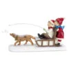 Children On Sled Resin Figurine