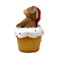 Christmas Mouse Cupcake Figurine, 3.3in, Polyresin -Christmas Loft Shop Christmas Mouse Cupcake Figurine 3.3in Polyresin 3 74149.1710683695