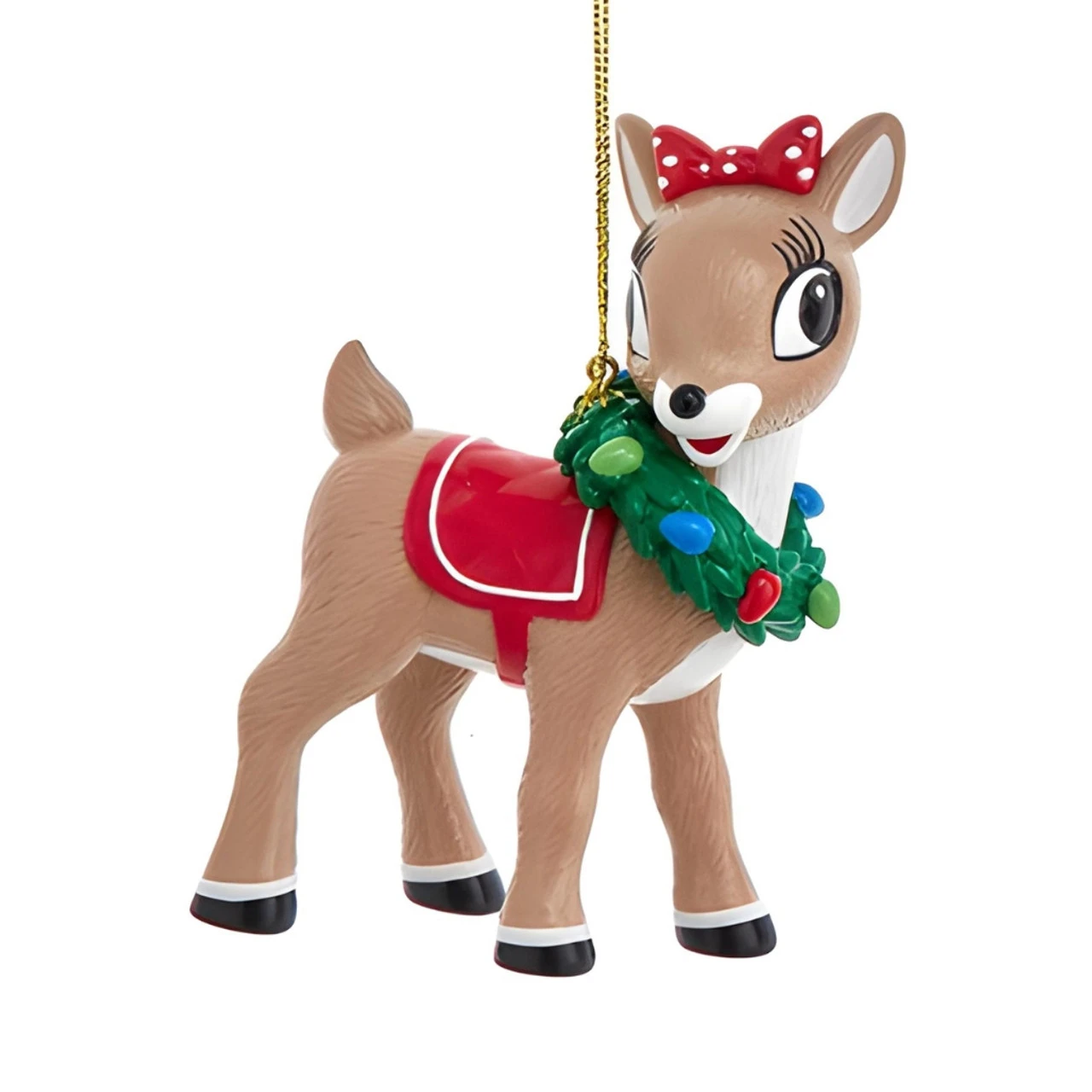 Kurt Adler Clarice With Wreath Blowmold Ornament 1 Kurt Adler Clarice With Wreath Blowmold Ornament