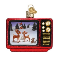 Retro Rudolph TV Ornament