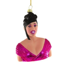 Cody Foster Glass Cardi B Ornament