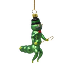 Cody Foster Caterpillar Dandy Blown Glass Ornament