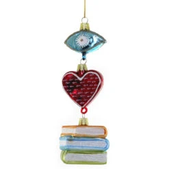 Cody Foster I Heart Books Ornament