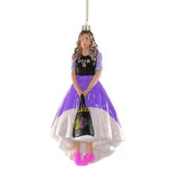 Cody Foster Glass Carrie Bradshaw Ornament