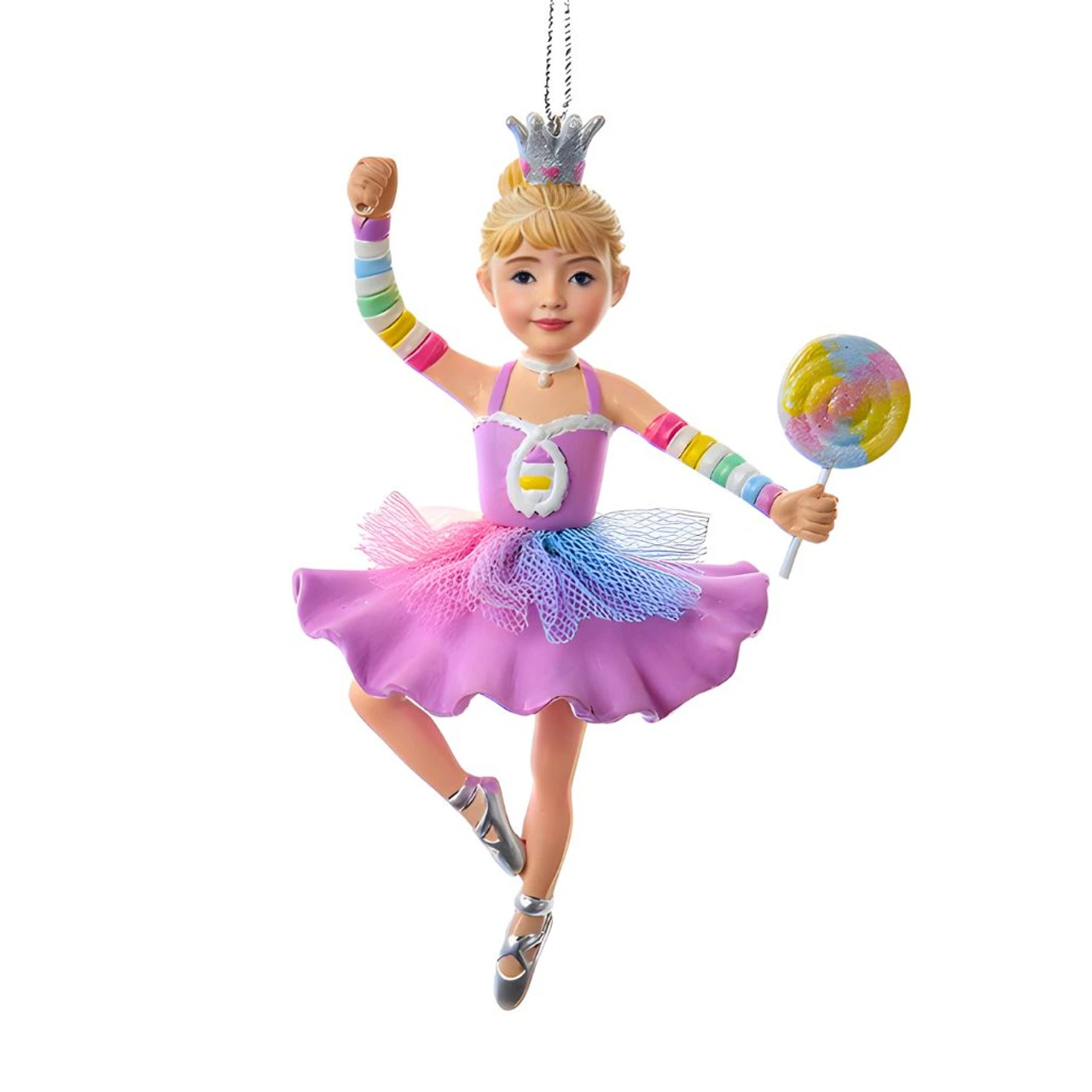 Kurt Adler Lollipop Ballerina Ornament 1 Kurt Adler Lollipop Ballerina Ornament