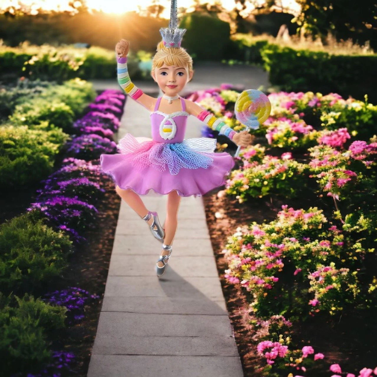 Kurt Adler Lollipop Ballerina Ornament 2 Kurt Adler Lollipop Ballerina Ornament - Image 2