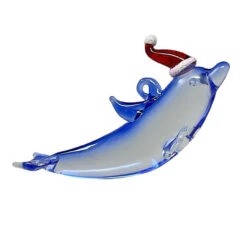 Santa Hat Dolphin With Tail Down Ornament 6 Santa Hat Dolphin With Tail Down Ornament -Christmas Loft Shop Dolphin B edited 2 33497.1717601634