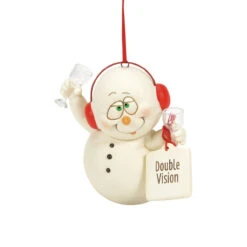 Department 56 Snowpinions Double Vision Snowman Ornament