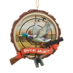 Kurt Adler Duck Hunt Resin Ornament