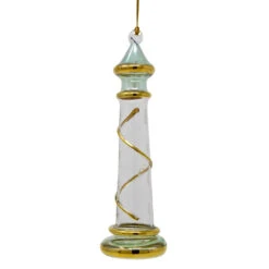 Egyptian Museum Glass Green Lighthouse Ornament