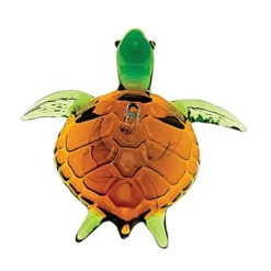 Egyptian Museum Hand Blown Glass Sea Turtle Ornament